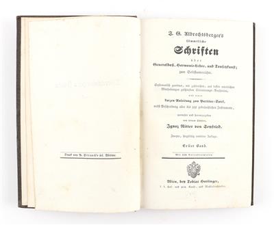 ALBRECHTSBERGER, J. G. - Libri e grafica decorativa