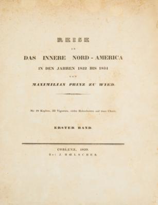 "REISE IN DAS INNERE NORD-AMERICA. - Knihy a dekorativní grafika