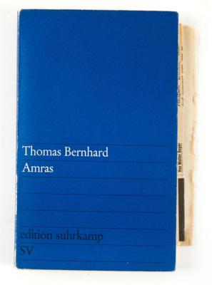 BERNHARD, THOMAS (SIGNIERT) - Books and decorative graphics