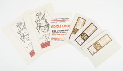 WIENER WERKSTÄTTE / ADOLF LOOS. - Bücher und dekorative Graphik