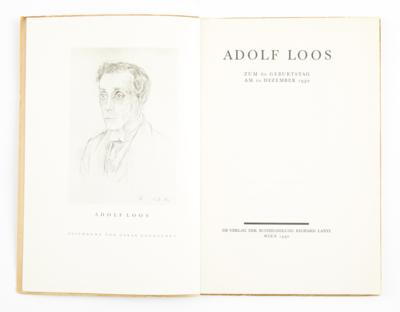 ADOLF LOOS - 60. GEBURTSTAG - Bücher und dekorative Graphik