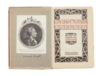 CASANOVA: ERINNERUNGEN UND BRIEFE - Books and decorative graphics