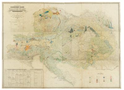 GEOGNOSTISCHE UIBERSICHTS KARTE DER OESTERREICHISCHEN MONARCHIE - Libri e grafica decorativa