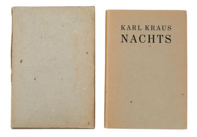 KRAUS, KARL: NACHTS - Bücher und dekorative Graphik