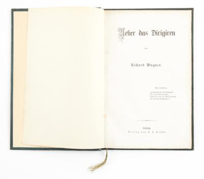 RICHARD WAGNER: "ÜBER DAS DIRIGIREN" - Bücher und dekorative Graphik