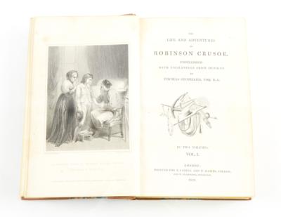 ROBINSON CRUSOE: LIFE AND ADVENTURES. - Bücher und dekorative Graphik