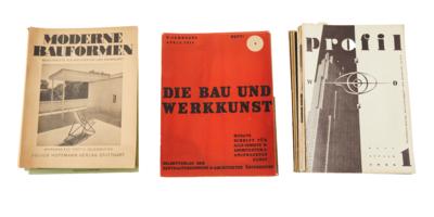 "MODERNE BAUFORMEN" UND "PROFIL". - Books and decorative graphics