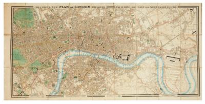 CRUCHLEY'S PLAN OF LONDON. - Bücher und dekorative Graphik