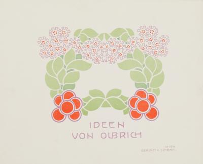 IDEEN VON OLBRICH. - Books and decorative graphics