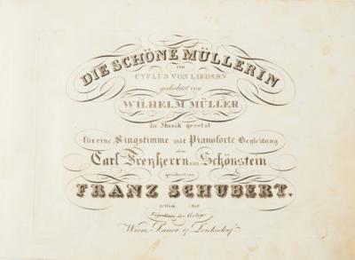 SCHUBERT: "DIE SCHÖNE MÜLLERIN." - Books and decorative graphics