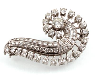 Diamantbrosche zus. ca. 5 ct - Jewellery