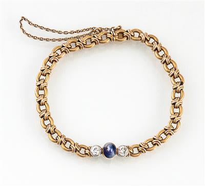 Altschliffdiamant Saphirarmkette - Jewellery