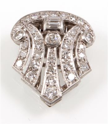Diamant Kleiderclip zus. ca. 1,10 ct - Gioielli