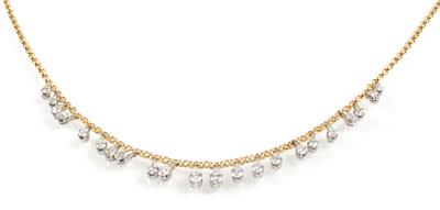 Diamantcollier zus. ca. 1,85 ct - Jewellery