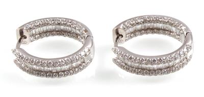 Diamantcreolen zus. ca. 3,30 ct - Jewellery