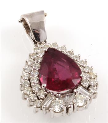 Diamant Rubellitanhänger - Jewellery