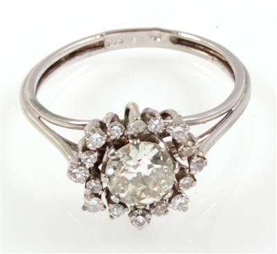 Diamantdamenring zus. ca. 1,15 ct - Jewellery