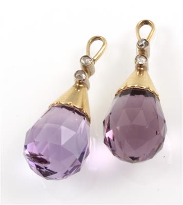 2 Amethystgehängeteile - Jewellery