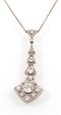 Altschliffdiamantcollier zus. ca. 0,50 ct - Klenoty