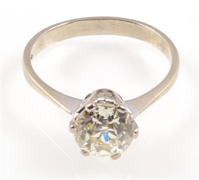 Altschliffdiamantsolitärring ca. 2 ct - Schmuck