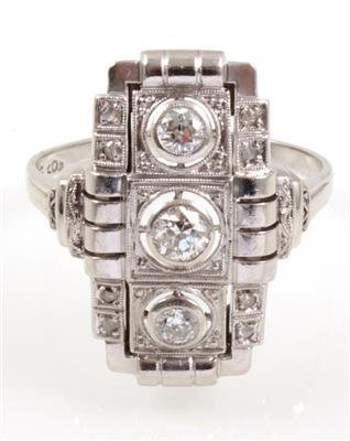 Art Deco Diamantring - Jewellery