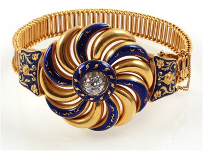 Altschliffbrillantarmkette - Jewellery