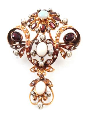 Granat Opalanhänger - Jewellery