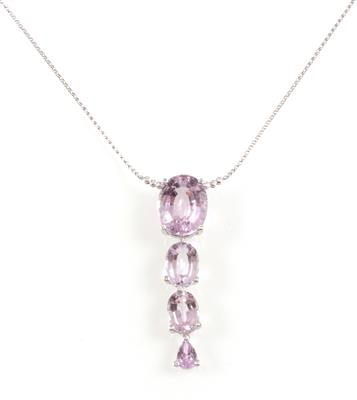 Kunzitcollier zus. 43,26 ct - Klenoty