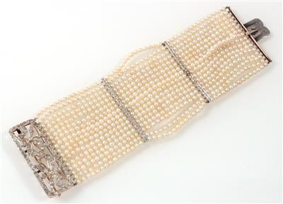 Diamant Kulturperlenarmband - Gioielli