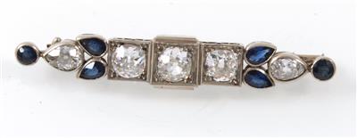 Diamant Saphirbrosche - Jewellery