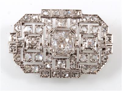 Diamantbrosche zus. ca. 1,80 ct - Gioielli