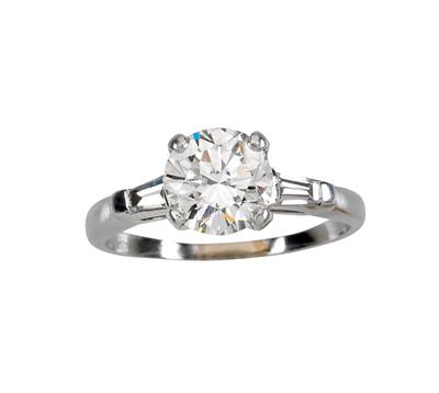 Diamantdamenring zus. ca. 1,95 ct - Schmuck - Perlen und Korallen