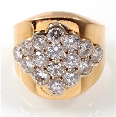 Brillantdamenring zus. ca. 3,00 ct - Schmuck Abendauktion