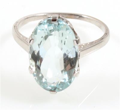 Aquamarinring ca. 5,50 ct - Schmuck