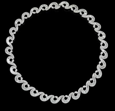 Diamantcollier zus. 9,01 ct - Gioielli