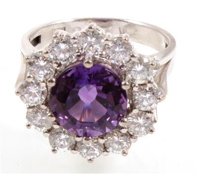 Brillant Amethystring - Schmuck