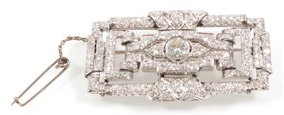 Brillantbrosche zus. ca. 6,00 ct - Jewellery