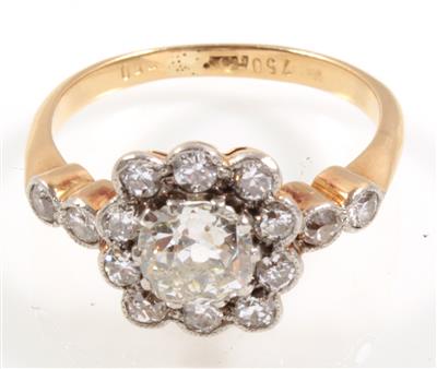 Diamantdamenring zus. ca. 1,00 ct - Klenoty