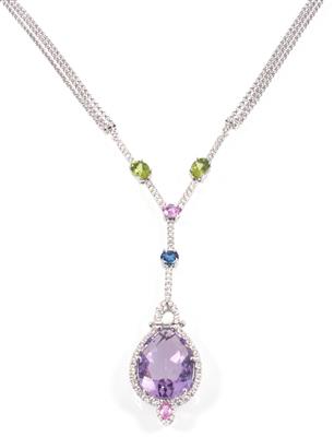 Brillant Amethystcollier - Gioielli