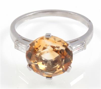 Diamant Citrinring - Jewellery