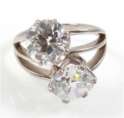 Diamant Damenring zus. ca. 7,00 ct - Gioielli