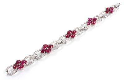 Diamant Rubinarmband - Weihnachtsauktion Juwelen