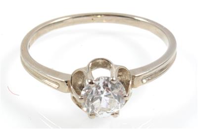 Altschliffbrillantsolitärring ca. 0,68 ct - Schmuck Abendauktion