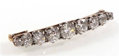 Diamantbrosche zus. ca. 1,60 ct - Klenoty