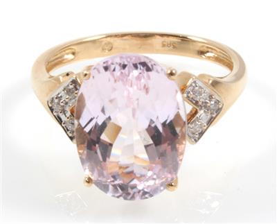 Kunzitring ca. 6,80 ct - Schmuck Abendauktion