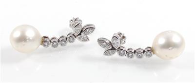 Diamant-Ohrschraubgehänge zus. ca. 1,10 ct - Jewellery