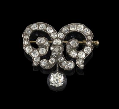 Diamantbrosche zus. ca. 3,5 ct - Jewellery