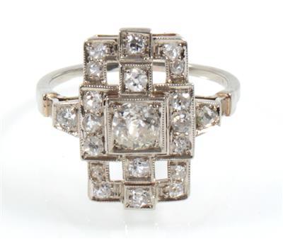 Diamantdamenring zus. ca. 0,65 ct - Schmuck Abendauktion