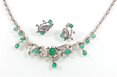 Brillant Smaragddamenschmuckgarnitur - Jewellery