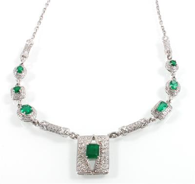 Brillantcollier zus. ca. 2,60 ct - Gioielli